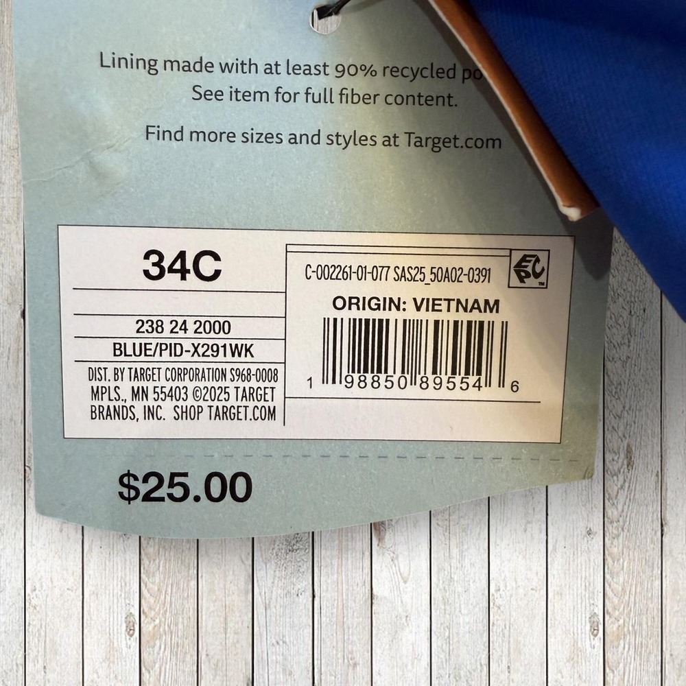 NWT Shade & Shore Royal Blue Halter Bikini Top 34C | Target Swim - Picture 5 of 5